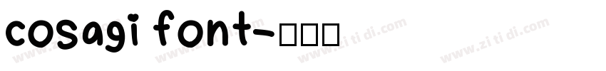 cosagi font字体转换